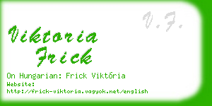 viktoria frick business card