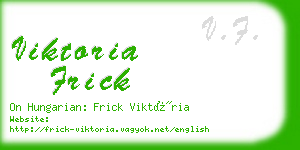 viktoria frick business card